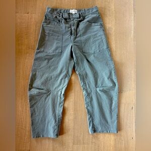 Nili Lotan $375 Shon Barrel Pant Trousers in Camo Green Size 6